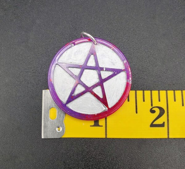 Pentacle pentagram charm, assorted colors